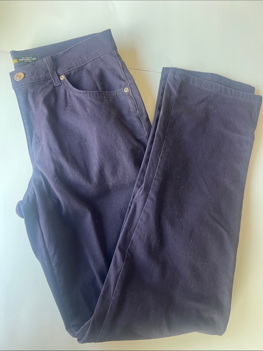 Lee Straight-Leg Jeans in Deep purple